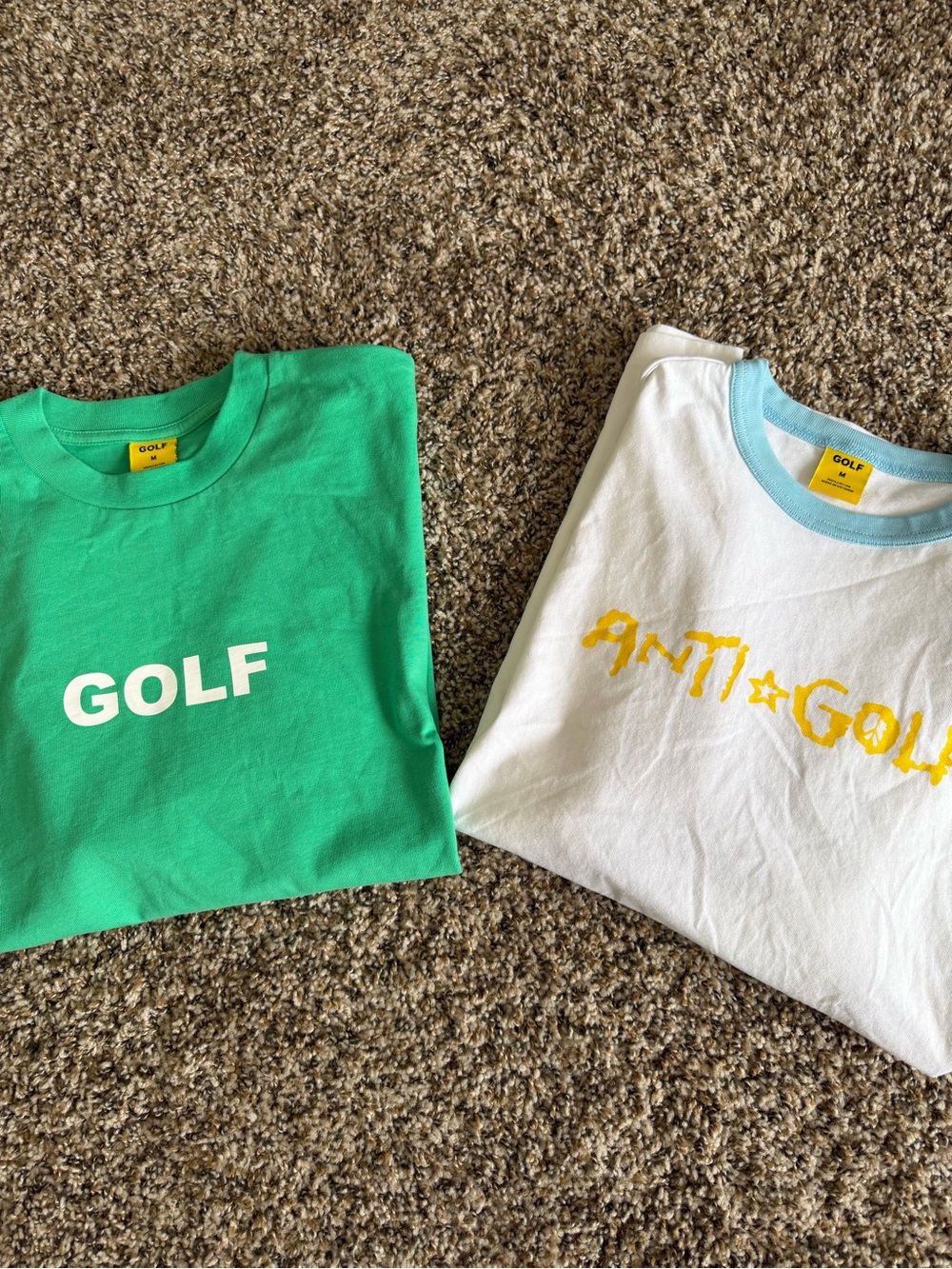 Authentic GOLF Wang Green Logo Tee White Anti GOLF  - Tyler the Creator